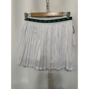 Wilson Girls White Pleated Mesh Tennis Skort XL 14/16 NWT